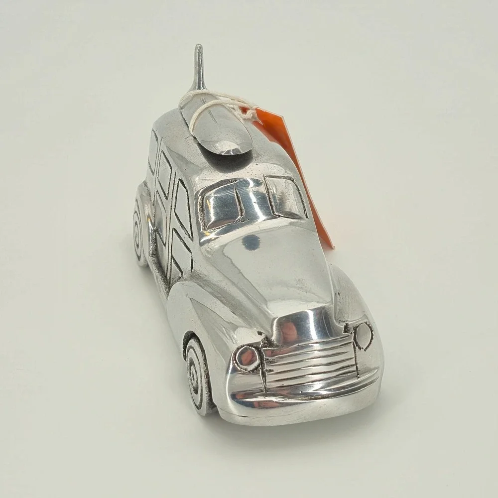 Queen West Trading Co Metal Car Vehicle with Surfboard on top Bottle Opener